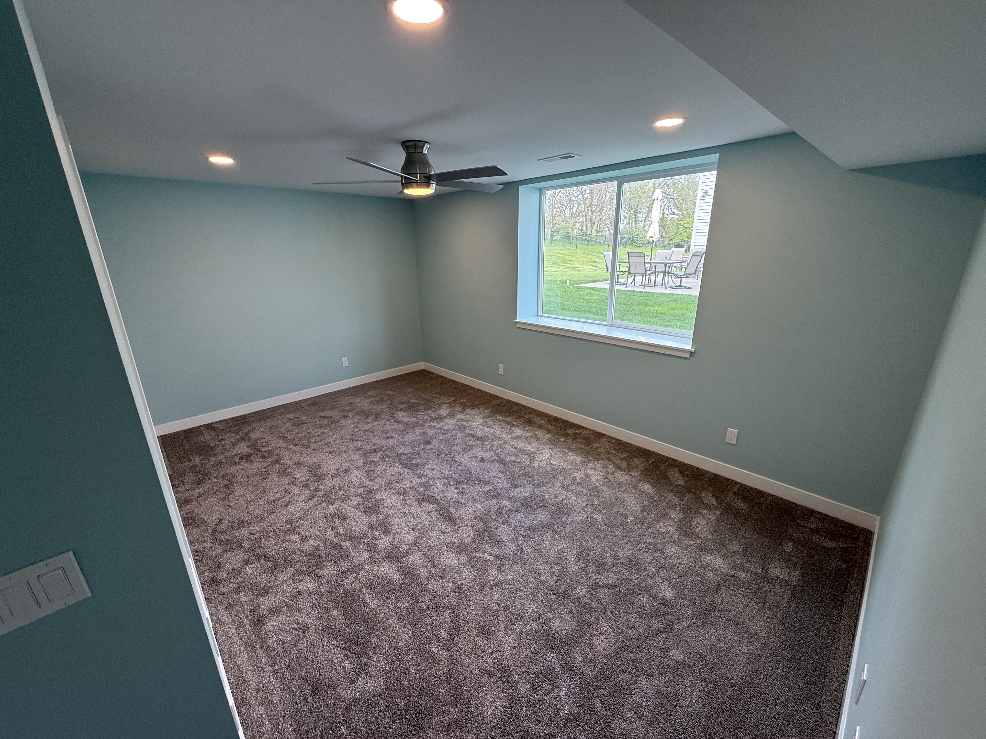 After: Basement renovation, full transformation