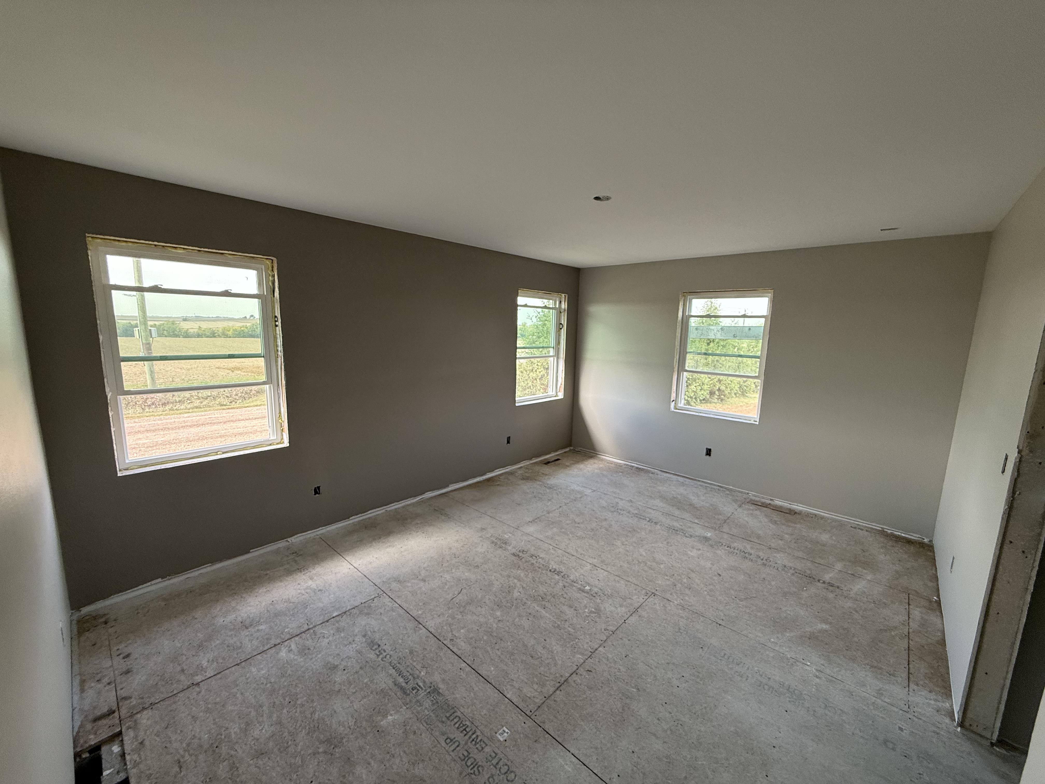 New construction room painted by Maverick Painting